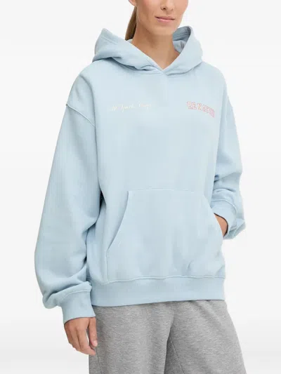 P.e Nation Pocket Graphic-print Hoodie In Blue