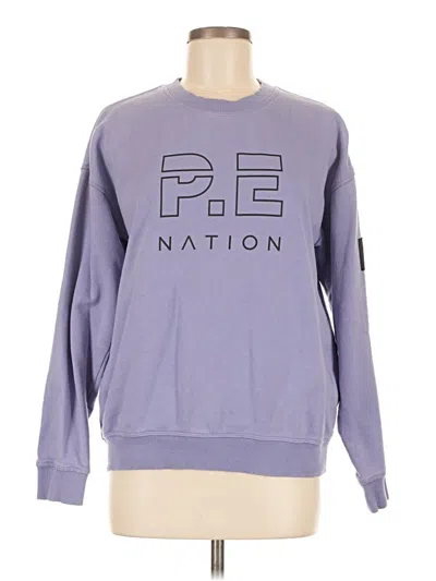 Pre-owned P.e Nation Pullover Sweater In Purple