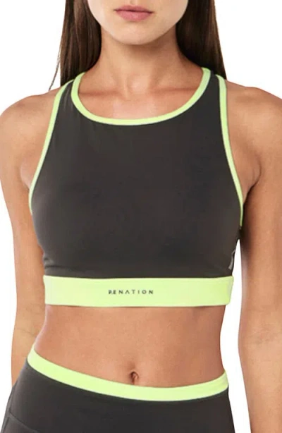 P.e Nation Rapid High Neck Sports Bra In Black
