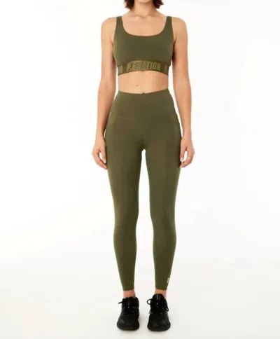 P.e Nation Recalibrate Legging In Khaki In Green