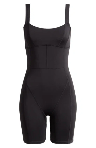 P.e Nation Recalibrate Unitard Contrasting-seam Jumpsuit In Black