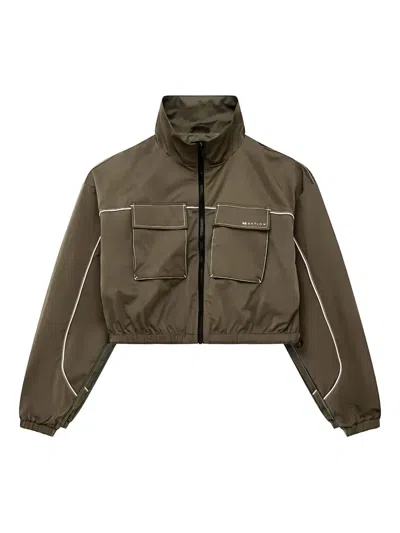 P.e Nation Recap Pocket Trim Track Jacket In Gray
