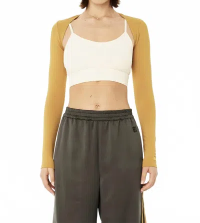P.e Nation Reform Bolero Top In Honey In White