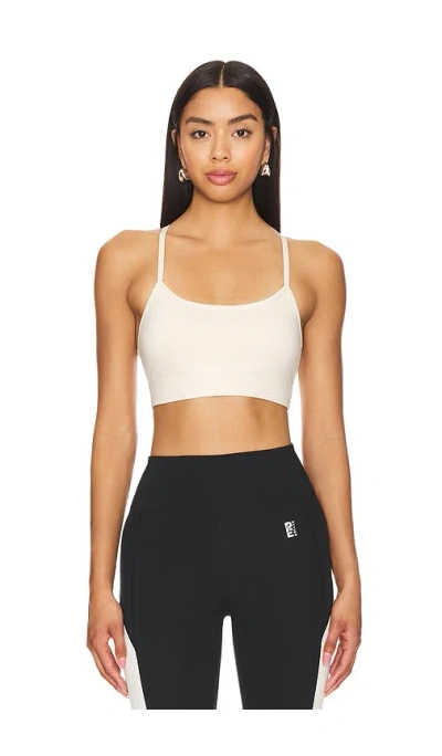 P.e Nation Reform Sports Bra In Pearled Ivory