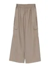 P.e Nation Residency Elastic-waist Cargo Trousers In Neutral