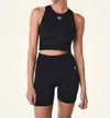 P.e Nation Restore Seamless Bike Short In Black In Black