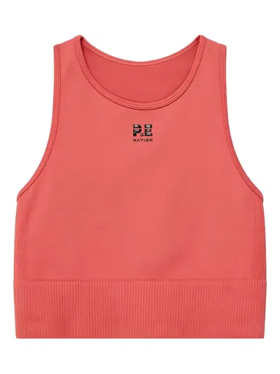 P.e Nation Restore Seamless Tank Top In Red
