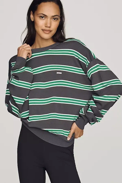 P.e Nation Retreat Crew-neck Sweater In Gray