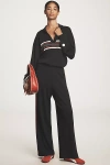 P.e Nation Retreat Wide-leg Knit Sweatpants In Black