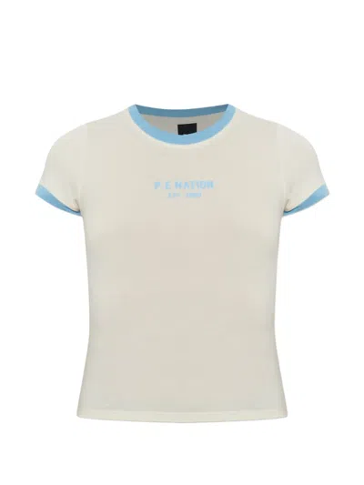 P.e Nation Reveal Logo-print T-shirt In White