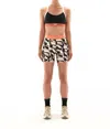 P.e Nation Rockland Bike Short In Abstract Print In Multi