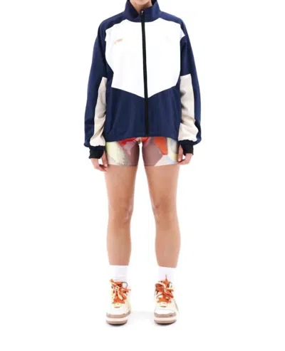 P.e Nation Sano Jacket In Pearled Ivory In Blue
