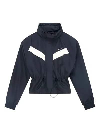 P.e Nation Shelter Chevron-detail Jacket In Blue