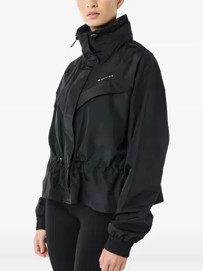 P.e Nation Shelter Funnel-neck Oversized Jacket In Black