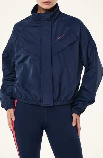 P.e Nation Shield Water Repellent Track Jacket In Blue