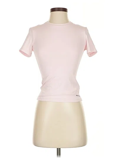 Pre-owned P.e Nation Short Sleeve Turtleneck In Pink