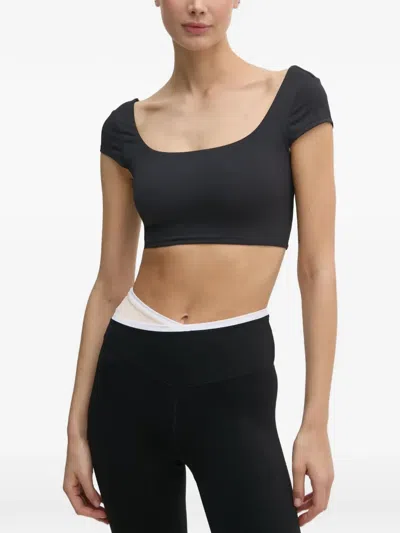 P.e Nation Short-sleeves Training Top In Black