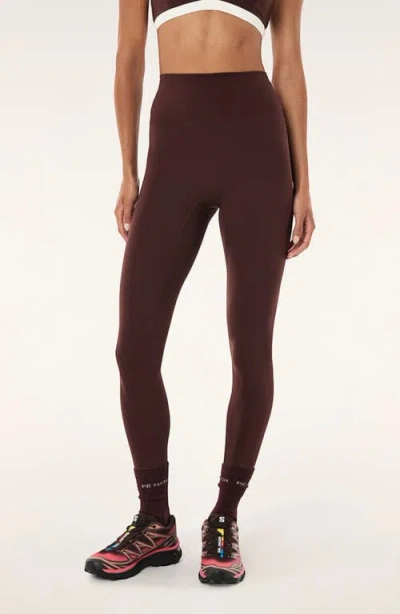 P.e Nation Signature Leggings In Burgundy