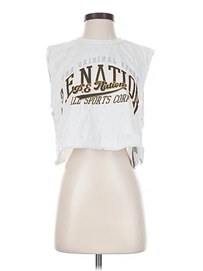 Pre-owned P.e Nation Sleeveless T-shirt In Silver