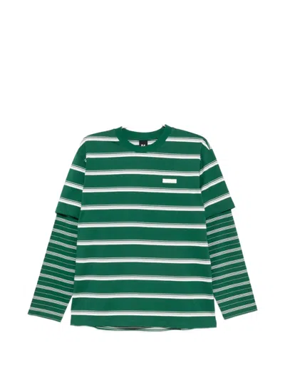 P.e Nation Spark Layered-sleeve T-shirt In Green