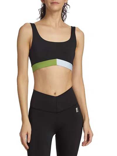 P.e Nation Sprint Time Sports Bra In Black