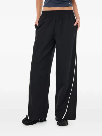 P.e Nation Stripe Track Pants In Black