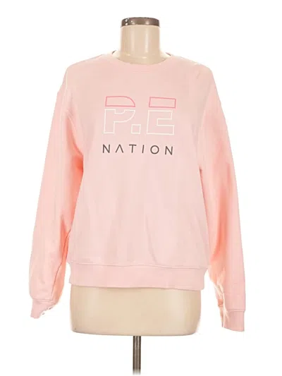 Pre-owned P.e Nation Sweatshirt In Pink