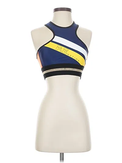 Pre-owned P.e Nation Tank Top Blue Halter Neckline Tops