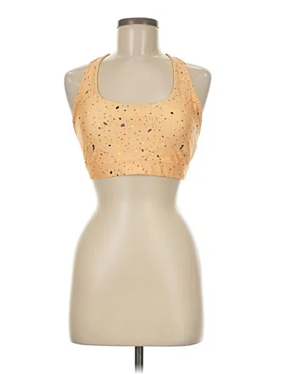 Pre-owned P.e Nation Tank Top Gold Halter Neckline Tops