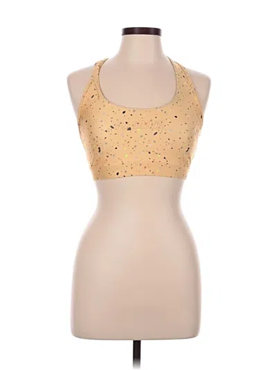Pre-owned P.e Nation Tank Top Gold Halter Neckline Tops