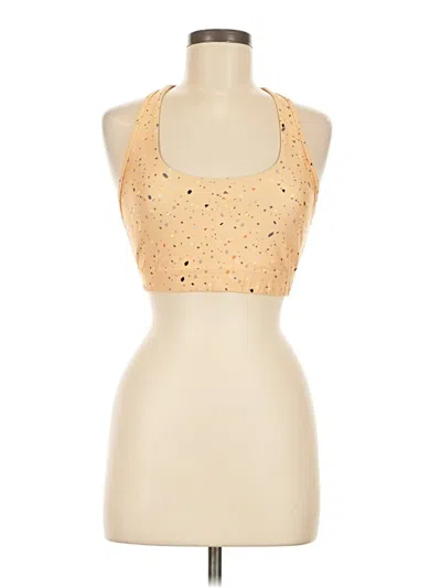 Pre-owned P.e Nation Tank Top Gold Halter Neckline Tops