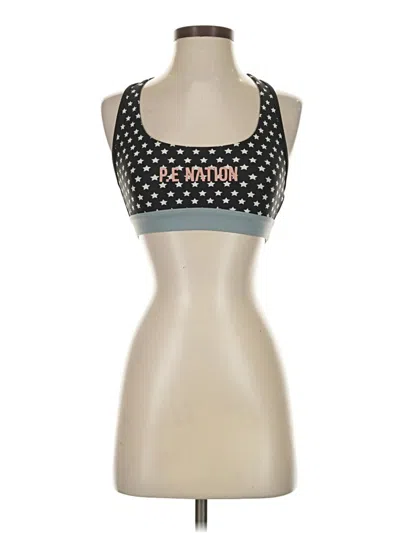 Pre-owned P.e Nation Tank Top Gray Halter Neckline Tops