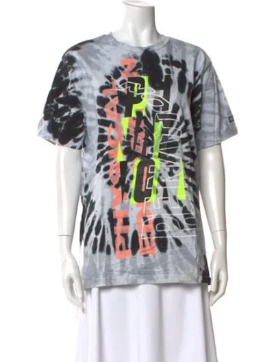 Pre-owned P.e Nation Tie-dye Print Crew Neck T-shirt In Multi