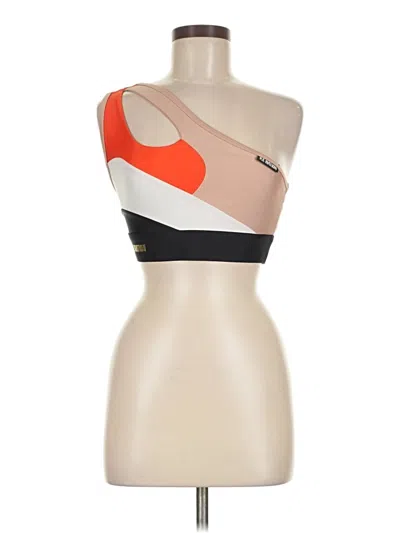 Pre-owned P.e Nation Tube Top Orange One Shoulder Neckline Tops