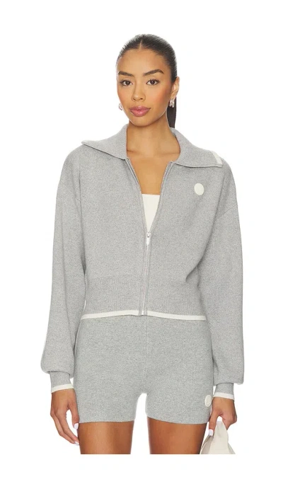 P.e Nation Verge Knit Jacket In Gray