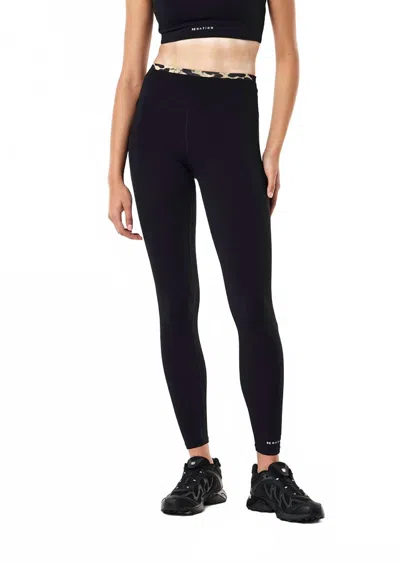 P.e Nation Vita Full Length Legging In Black/leopard In Multi
