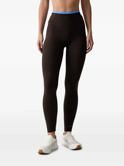 P.e Nation Vita Logo-print High-waisted Leggings In Black