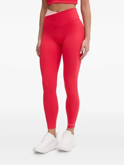 P.e Nation V-waistband Leggings In Red