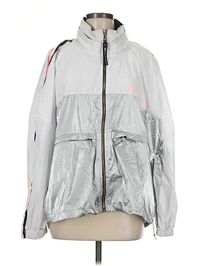 Pre-owned P.e Nation Windbreaker Jacket In Silver