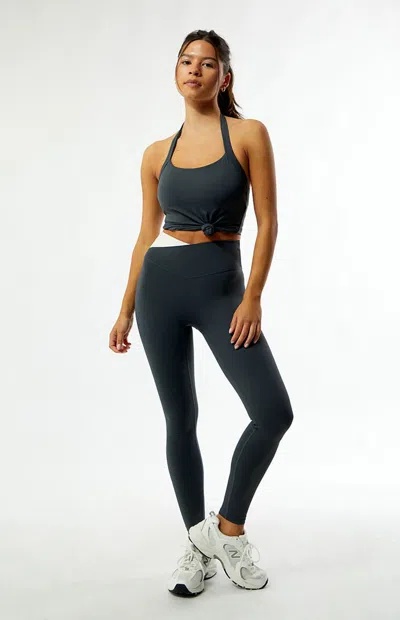 P.e Nation Women's Active Dark Gray Wander Full Length Leggings