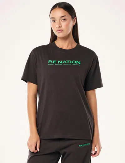 P.e Nation Women's Aero Short Sleeve Tee In Black