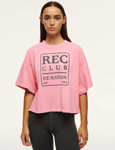 P.e Nation Women's Rally Tee In Pink