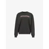 P.e Nation Womens Qualify Graphic-print Cotton Sweatshirt Asphalt In Asphalt