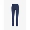 Shop P.e Nation Womens  Vita High-rise Stretch-woven Leggings In Dark Navy / Optic White