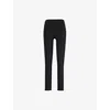 P.E NATION WOMENS BLACK / OPTIC WHITE FREEPLAY 2 HIGH-RISE STRETCH-WOVEN LEGGINGS