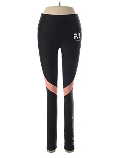 Pre-owned P.e Nation Yoga Pants In Black