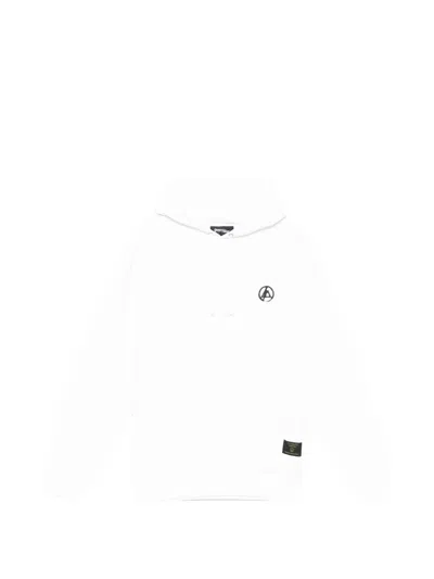 Peace And After Graphic Hoodie In White