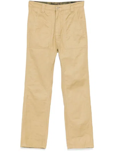 Peace And After Straight-leg Trousers In Brown