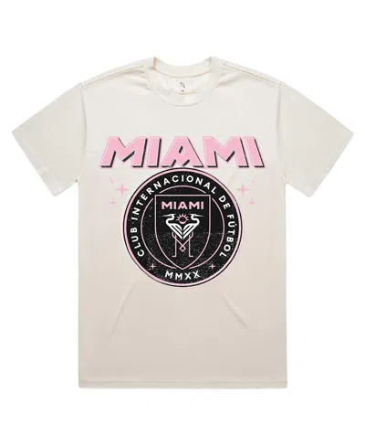 Peace Collective Men's And Women's Cream Inter Miami Cf Vintage-like T-shirt