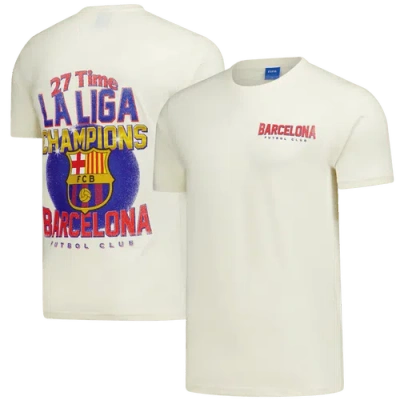 Peace Collective Unisex  Cream Barcelona Champion T-shirt In White